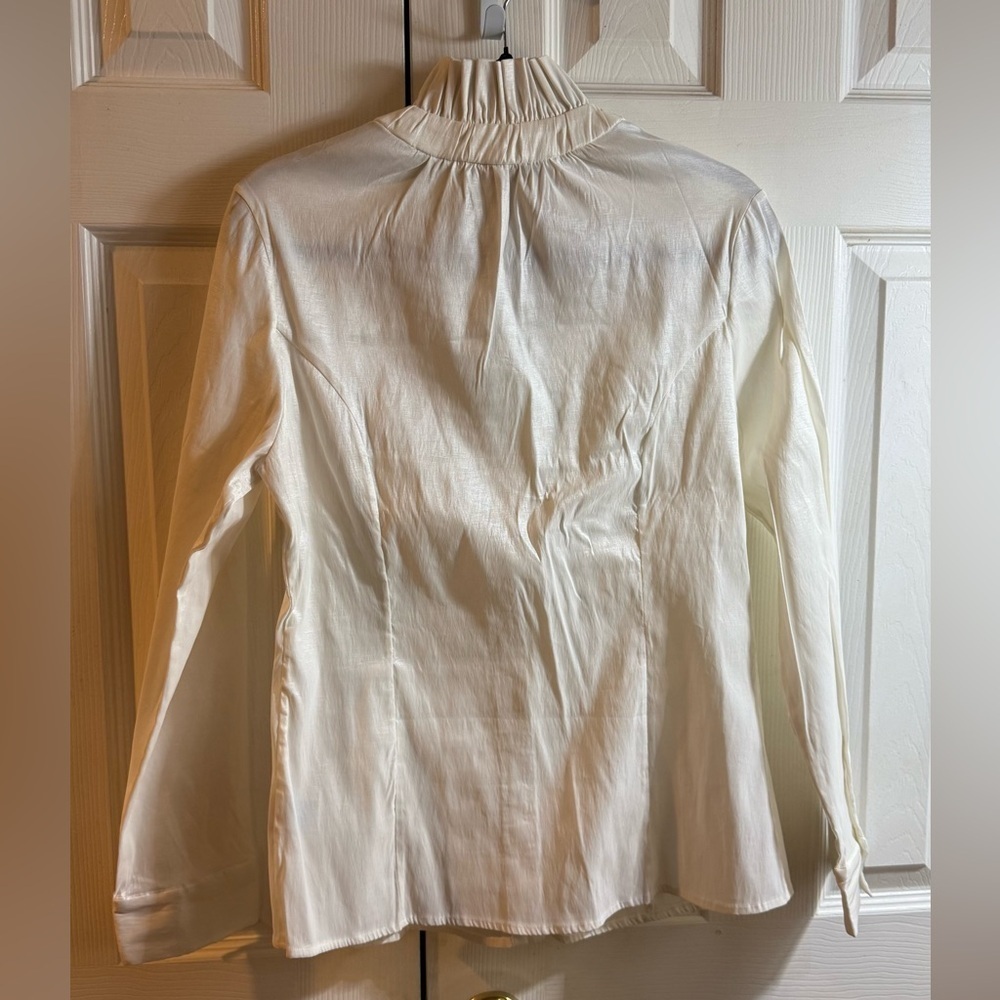 Ravel Ivory Ruffle Front Blouse - Picture 6 of 6